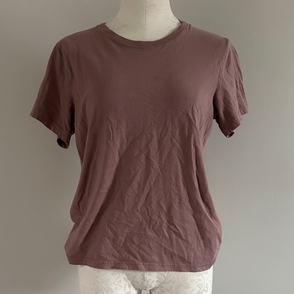 Abercrombie & Fitch Mauve Crewneck Short Sleeve Tee